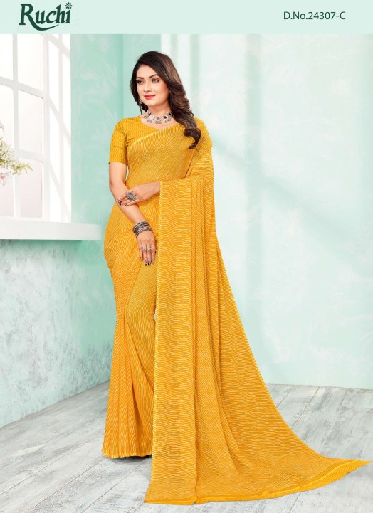 Chiffon synthetic store saree